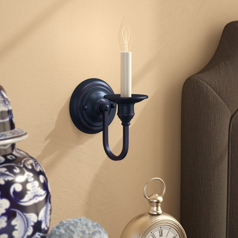 Darby Home Co Eckard 1Light Candle Wall Light & Reviews Wayfair